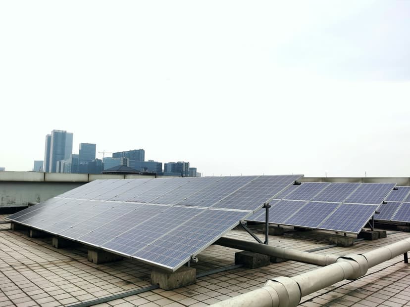 Toit plat avec photovoltaïque
